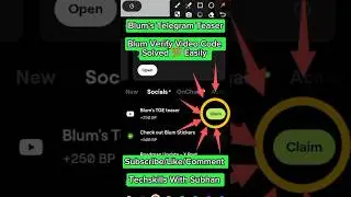 Blum's Telegram Teaser | Blum Verify Video Code Solved 💯 Easily | Blum Code Solved | #blum #tech