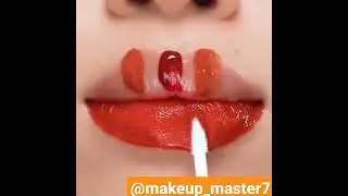 mix peach 🍑 and royal red lip gloss to get royal orange 🍊 shade #lipglossmaking #lipglossaddiction
