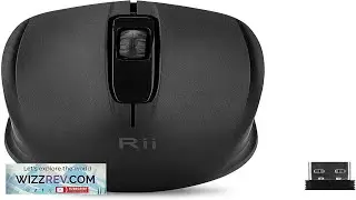 Rii Wireless Mouse 2.4G Portable Computer Mice for PC Laptop Windows Office Included