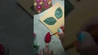 Butterfly painting with help of leaf 🌿🍀