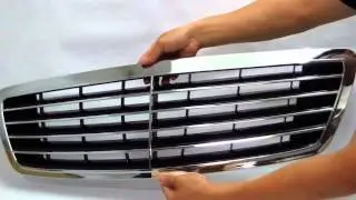 CrazyTheGod W220 2003-2006 Facelifed GRILLE/GRILL 11MD SPORT CHROME/BLACK for Mercedes-Benz (Grille)