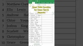PRO Tip: Excel TRIM Function for Clean Text & Reports! #excel #dataextractor #exceltips #dataanlysis