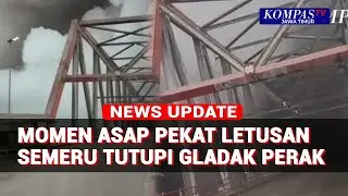 Detik-Detik Asap Pekat Letusan Sekunder Semeru Tutupi Jembatan Gladak Perak