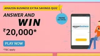 Amazon Business Extra Savings Quiz Answers Today 14 July 2021