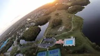 Stunning Sunset FPV Drone Flight | Golden Hour Freestyle Cruising Over Lakes | DJI FPV