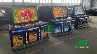 US Coffee Room,Adult Sweepstakes Luxury 3 Players Stand Up Fish Table,3 Seats Arcade Fishing Cabinet