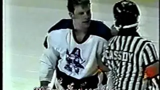 Oct 18, 1991 Jeff Harding vs Shawn Antoski Kalamazoo Kwings vs Milwaukee Admirals IHL