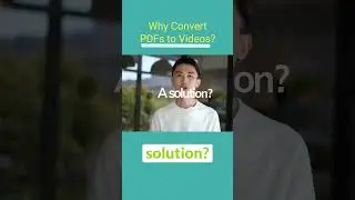 Convert A PDF To A  Video Presentation