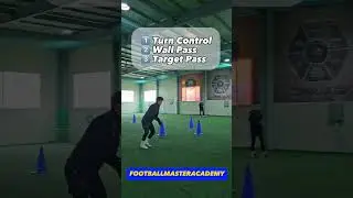 combinationplay / turn control / wallpass / killer pass / football master academy ⚽️