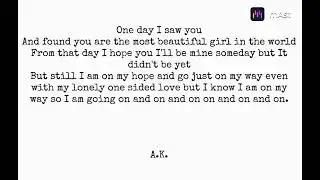 ORIGINAL SONG BY A.K.