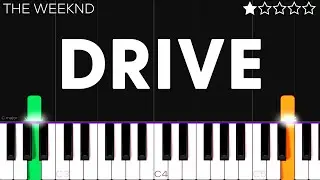 The Weeknd - Drive | EASY Piano Tutorial
