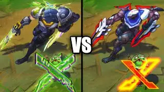 PsyOps Zed vs PROJECT Zed Epic Skins Comparison (League of Legends)
