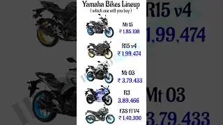 yamaha bikes updated price #hybridrider #yamaha #mt15 #mt03 #r15v4 #r3 #fzx #rr310 #rs457 #r15mprice