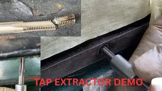 How to use tap extractor, broken tap in engine block side cover