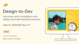 Design-to-Dev: An Interview with @aleksliving from 𝕏 & founder of TWID! 💭