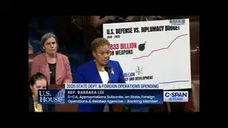 Ranking Member Lee Speaks on House Floor in Opposition to FY25 SFOPS Bill