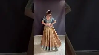 Recreating Sobhita&rsquo;s half-saree look with saree 🤩 #sobhitadhulipala #heenagehani #recreating