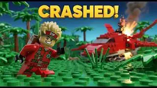 LEGO Minecraft: My First Night Survival | Stop Motion