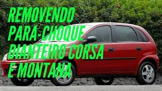 Como remover desmontar friso lateral moldura do paralama e parachoque dianeiro Corsa frente Montana