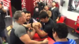 Andy Stanford VS Alex Buckley arm wrestling