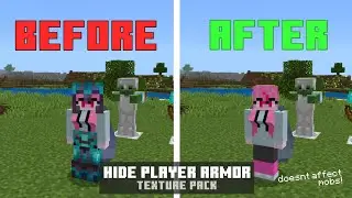 Hide Player Armor v1 Release! - Texture Pack for Minecraft Bedrock