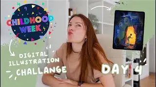Childhood Week | Day 4 | Digital Illustration Challenge | The Time I Quit my Job