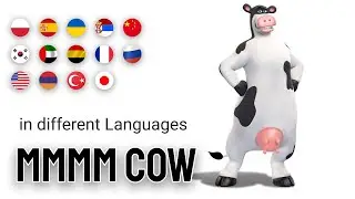 Mmmm cow in different languages meme