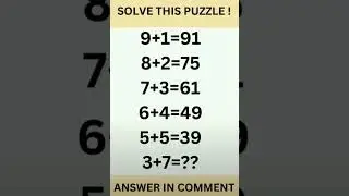 #maths #education #quiz #mathematics #fun #mathpuzzle #puzzle #reasoning #iqtest