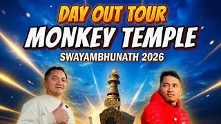 We exploring monkey temple (Swayambhu natha)❤️❤️