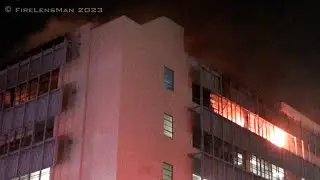 LAFD / Major Emergency Office Fire / L.A. County Department of Social Services Blaze / SoLA