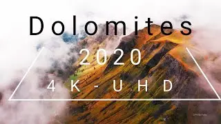 Dolomites, North Italy - 4K UHD; epic/cinematic four seasons; Alps and South Tirol from above;