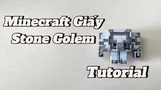 Minecraft Papercraft |Stone Golem |Minecraft Legends | Tutorial