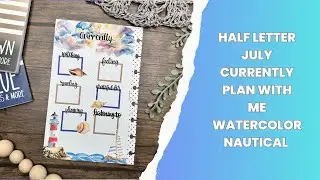 HALF LETTER JULY CURRENTLY PLAN WITH ME | ROBINS PLANNING NEST