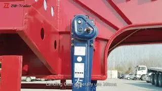3 axle low bed trailer