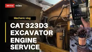 CAT 323D3 Excavator Engine Service full video1218 1