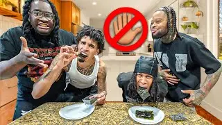 NO HANDS VS HANDS EATING CHALLENGE!