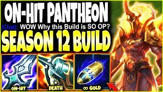 New Season 12 First Strike &infin; GOLD Pantheon ON-HIT BUILD ~ LoL Top Pantheon Preseason 2022 Gameplay