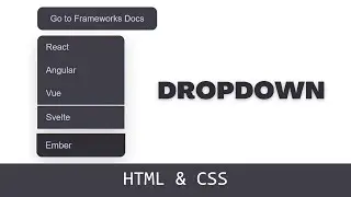 Create Stunning Dropdown Menu with Eye-Catching Animations in HTML & CSS!