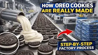 How Oreo Cookies Are REALLY Made 🍪 | Step by Step Factory Process