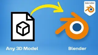 How to Import Models into Blender 3D Model With Textures | obj, fbx, 3ds, glb Files