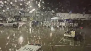Rainy Taxi + Takeoff at Buffalo!