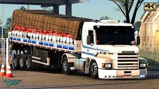 Puxe da Cebola Scania 113H Qualificada Três Eixos Guerra (18 t) Ets2 V1.57