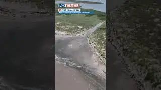 Hurricane Erin Brings Big Surf To Fire Island