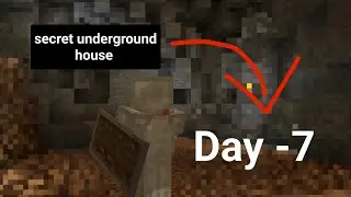 Making underground secret house# Day -7 of Minecraft survival world #Eratosthenes gaming 