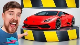 Hydraulic press vs lamborgini in hindi #mrbeast challenge #gaming 