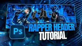 How To Make *THE CLEANEST* Rapper Header in Photoshop in 2024!