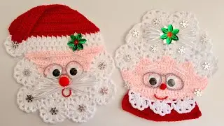 Cojines Navideños 🎅🏻🤶🏻 en CROCHET PARTE 1❤️ W/Subtitle in English 🇺🇸