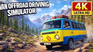 Van Offroad Driving Simulator &ndash; Mobile Minibus Hill Drive 3D &ndash; Android GamePlay #2