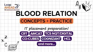Blood Relation Reasoning | Placement Preparation | One Shot | Concept, Tricks, Questions