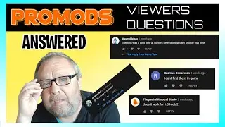 PROMODS, VIEWERS Q AND A HOW TO FIX COMMON PROBLEMS WITH PROMODS